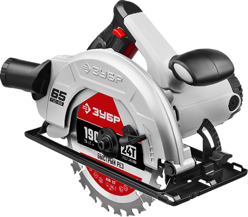 Пила дисковая 1600 Вт, 90°-65 мм, диск 190 мм, 4700 об/мин ЗУБР Пила дисковая 1600 Вт, 90°-65 мм, диск 190 мм, 4700 об/мин ЗУБР