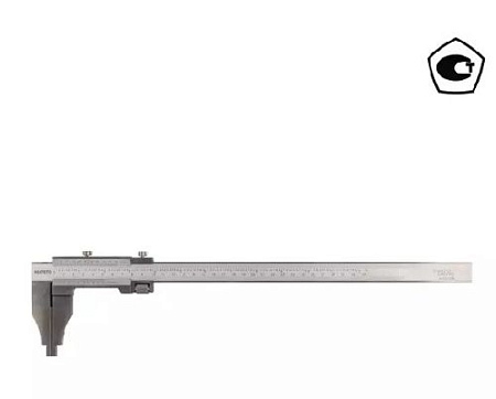 Штангенциркуль нониусный тип 3; с удлиненными губками 0,02 мм, 0-300 мм ASIMETO Штангенциркуль нониусный тип 3; с удлиненными губками 0,02 мм, 0-300 мм ASIMETO