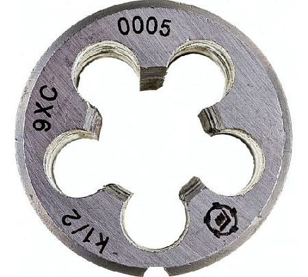 Плашка дюймовая коническая К 1/2 (9ХС) Плашка дюймовая коническая К 1/2 (9ХС)