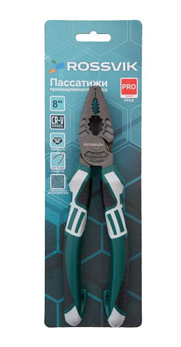 Плоскогубцы комбинированные 200 мм 60CR-V ROSSVIK PRO Плоскогубцы комбинированные 200 мм 60CR-V ROSSVIK PRO