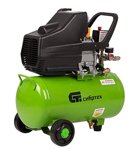 Компрессор масляный прямой привод 24 л, 1,5 кВт, 198 л/мин, 8 бар, 230 В Сибртех КК-1500/24 Компрессор масляный прямой привод 24 л, 1,5 кВт, 198 л/мин, 8 бар, 230 В Сибртех КК-1500/24