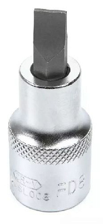 Головка торцевая со вставкой 1/2" SL8, 55 мм Licota Головка торцевая со вставкой 1/2" SL8, 55 мм Licota