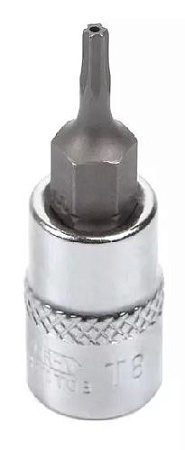 Головка торцевая со вставкой torx с отверстием 1/4" T8H, 37 мм Licota Головка торцевая со вставкой torx с отверстием 1/4" T8H, 37 мм Licota