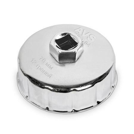 Съемник масляных фильтров чашка 78 мм 15 гр. 1/2" AVS FWCT-05 Съемник масляных фильтров чашка 78 мм 15 гр. 1/2" AVS FWCT-05