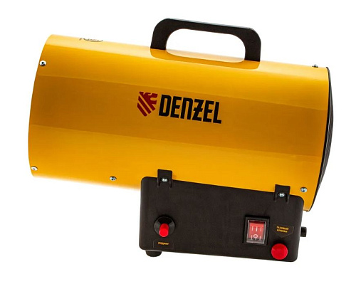 Пушка тепловая газовая 15,0 кВт, 500м.куб/час, 1,0кг/ч Denzel GHG-15 Пушка тепловая газовая 15,0 кВт, 500м.куб/час, 1,0кг/ч Denzel GHG-15