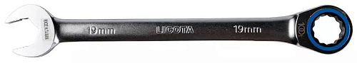 Ключ комбинированный трещоточный 19 мм 100 зубьев CrV Licota Ключ комбинированный трещоточный 19 мм 100 зубьев CrV Licota