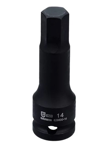 Головка торцевая ударная HEX 1/2" H17 мм L=78 мм Garwin Головка торцевая ударная HEX 1/2" H17 мм L=78 мм Garwin