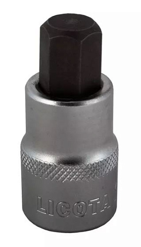 Головка торцевая с шестигранной вставкой 1/2" H 1/2", 55 мм Licota Головка торцевая с шестигранной вставкой 1/2" H 1/2", 55 мм Licota