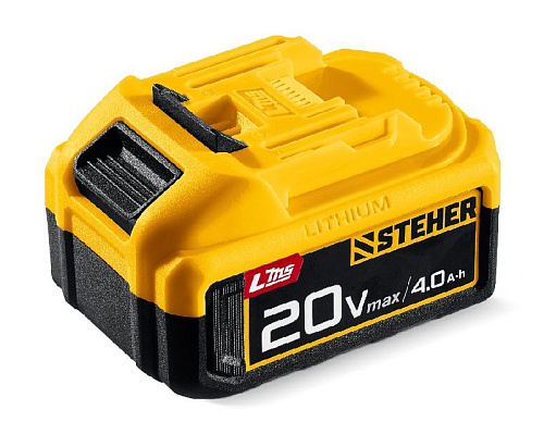 Аккумуляторная батарея 20 В, LMS, 4 Ач STEHER Аккумуляторная батарея 20 В, LMS, 4 Ач STEHER