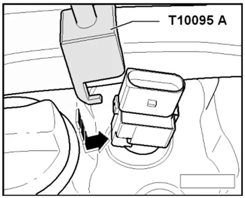Съёмник катушки зажигания VAG, T10095A Licota Съёмник катушки зажигания VAG, T10095A Licota
