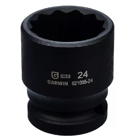 Головка торцевая ударная 1/2" 24 мм, 12 гр. GARWIN Головка торцевая ударная 1/2" 24 мм, 12 гр. GARWIN
