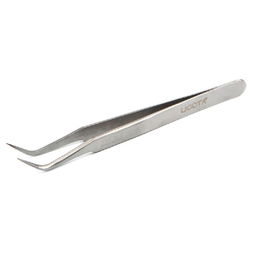 Пинцет 116 мм изогнутый, c тонким жалом Licota Пинцет 116 мм изогнутый, c тонким жалом Licota