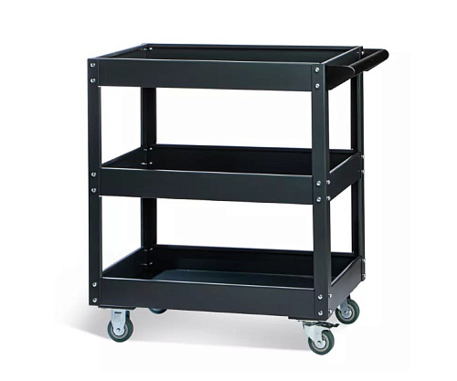 Тележка с тремя открытыми полками серая RUNTEC Тележка с тремя открытыми полками серая RUNTEC