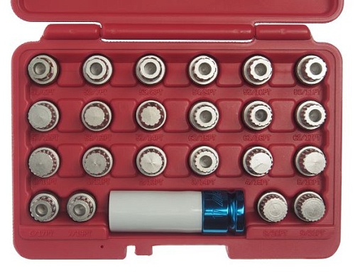 Набор головок для секретных болтов VW 23 предм JTC Набор головок для секретных болтов VW 23 предм JTC