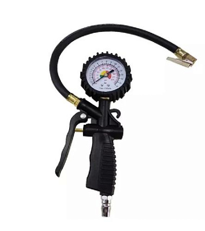 Пистолет для подкачки шин с манометром, рукав 60 см, усиленная композитная ручка ТЕХРИМ Пистолет для подкачки шин с манометром, рукав 60 см, усиленная композитная ручка ТЕХРИМ