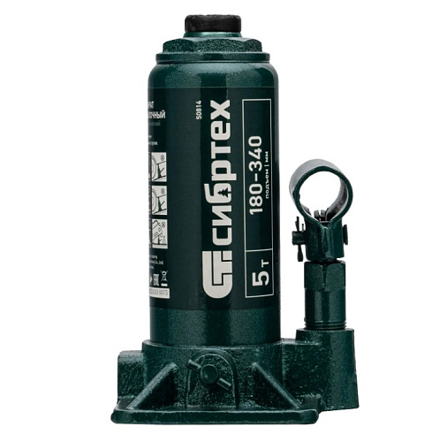 Домкрат бутылочный 5 т 180-340 мм в пластиковом кейсе Сибртех Домкрат бутылочный 5 т 180-340 мм в пластиковом кейсе Сибртех