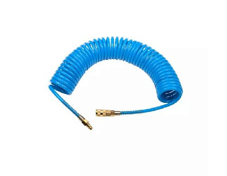 Шланг спиральный воздушный 10 м (6*10 мм) 1/4" PU GARWIN Шланг спиральный воздушный 10 м (6*10 мм) 1/4" PU GARWIN