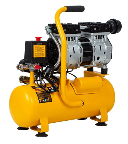 Компрессор безмасляный 10 л, 0,65 кВт, 120 л/мин, 8 бар, 230 В, малошумный Denzel DLS650/10 Компрессор безмасляный 10 л, 0,65 кВт, 120 л/мин, 8 бар, 230 В, малошумный Denzel DLS650/10