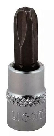 Головка торцевая со вставкой 1/4" PH №4, 37 мм Licota Головка торцевая со вставкой 1/4" PH №4, 37 мм Licota