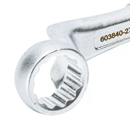 Ключ накидной односторонний 27 изогнутый усиленный GARWIN Ключ накидной односторонний 27 изогнутый усиленный GARWIN