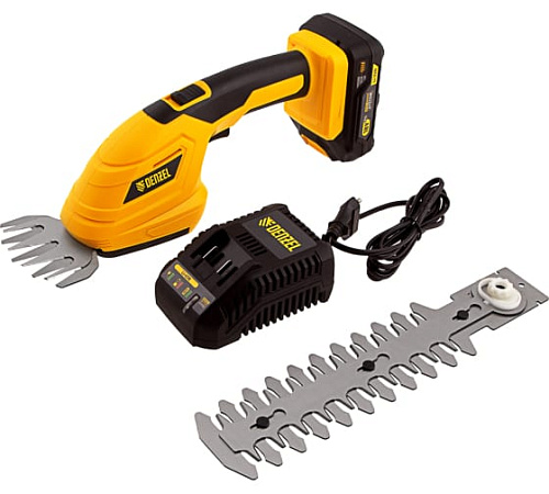 Ножницы-кусторез аккумуляторные 18 В, Li-Ion, 2 Ач, Denzel CGS-100 Ножницы-кусторез аккумуляторные 18 В, Li-Ion, 2 Ач, Denzel CGS-100