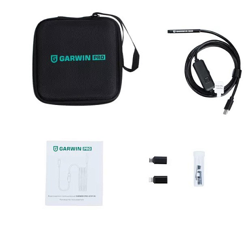 Видеоэндоскоп под смартфон управляемый зонд гибкий 1 м, двойная камера 5,5 мм GARWIN Видеоэндоскоп под смартфон управляемый зонд гибкий 1 м, двойная камера 5,5 мм GARWIN