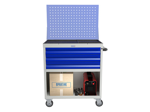 Тележка инструментальная 3 полки и открытая секция WDS-3 Тележка инструментальная 3 полки и открытая секция WDS-3