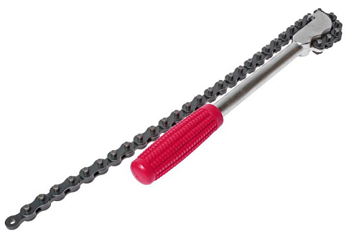 Съемник масляных фильтров цепной 508 мм, рукоять 305 мм JTC Съемник масляных фильтров цепной 508 мм, рукоять 305 мм JTC