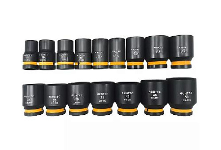 Набор головок торцевых ударных 17-50 мм (3/4") 6гр, 16 предм RUNTEC Набор головок торцевых ударных 17-50 мм (3/4") 6гр, 16 предм RUNTEC