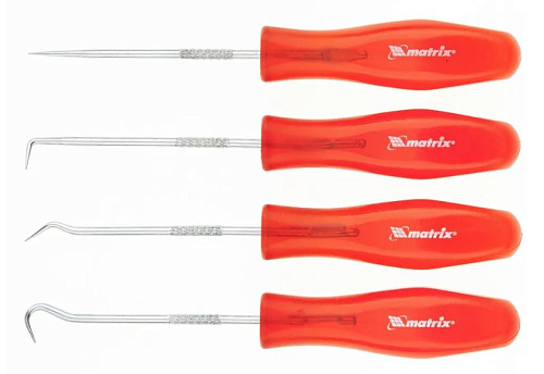 Набор крючков для слесарных работ (4 предм) Matrix Набор крючков для слесарных работ (4 предм) Matrix