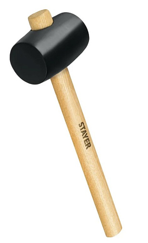 Киянка резиновая 225 гр 40 мм черная с деревянной рукояткой STAYER Киянка резиновая 225 гр 40 мм черная с деревянной рукояткой STAYER