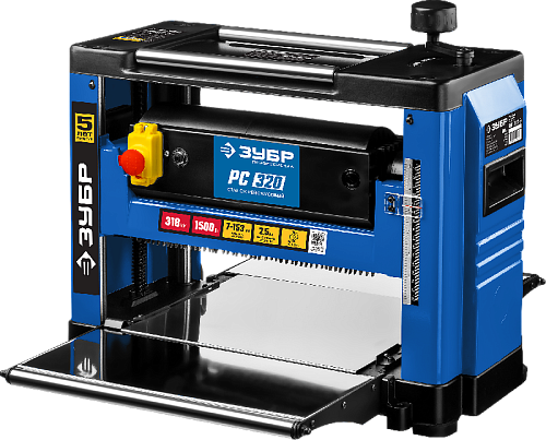 Станок рейсмусовый 1500Вт, 9000 об/мин, 2 ножа,8 м/мин ЗУБР Станок рейсмусовый 1500Вт, 9000 об/мин, 2 ножа,8 м/мин ЗУБР