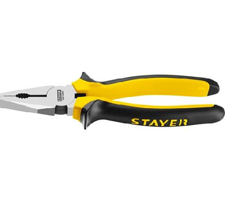Плоскогубцы комбинированные 200 мм маслобензостойкие рукоятки STAYER TOPGrip Плоскогубцы комбинированные 200 мм маслобензостойкие рукоятки STAYER TOPGrip