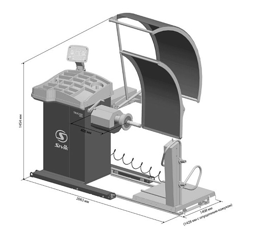 Станок балансировочный SIVIK TRUCKER Standard Станок балансировочный SIVIK TRUCKER Standard