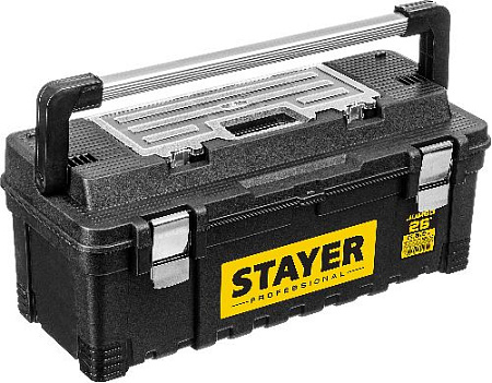 Ящик для инструмента пластиковый 656*285*270 мм ″JUMBO-26″ STAYER Professional Ящик для инструмента пластиковый 656*285*270 мм ″JUMBO-26″ STAYER Professional
