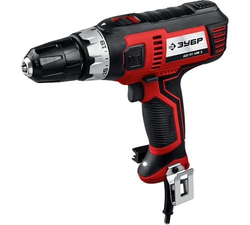 Дрель-шуруповерт сетевая, 400 Вт, 0-450/0-1800 об/мин ЗУБР Дрель-шуруповерт сетевая, 400 Вт, 0-450/0-1800 об/мин ЗУБР