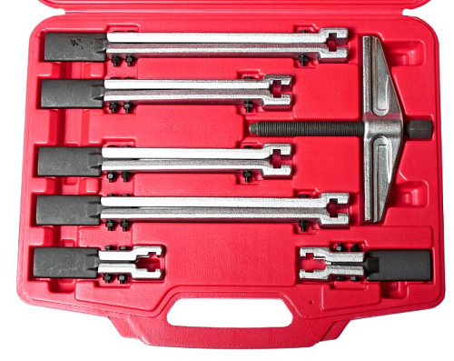Набор съемников универсальных двухзахватных (в кейсе) 7 предметов JTC Набор съемников универсальных двухзахватных (в кейсе) 7 предметов JTC