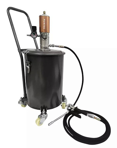 Нагнетатель смазки пневматический 20 л с баком RUNTEC Нагнетатель смазки пневматический 20 л с баком RUNTEC