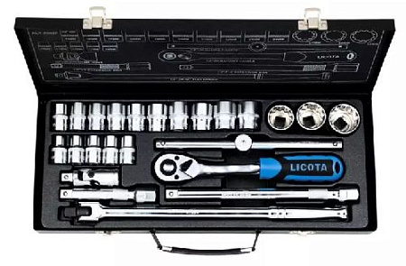 Набор головок торцевых 5/16"-1 1/4" (1/2") 12 гр., 24 предм. Licota Набор головок торцевых 5/16"-1 1/4" (1/2") 12 гр., 24 предм. Licota