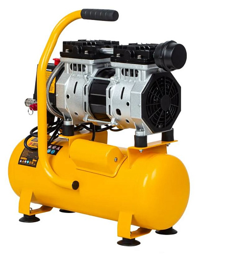 Компрессор безмасляный 10 л, 0,65 кВт, 120 л/мин, 8 бар, 230 В, малошумный Denzel DLS650/10 Компрессор безмасляный 10 л, 0,65 кВт, 120 л/мин, 8 бар, 230 В, малошумный Denzel DLS650/10