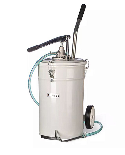 Нагнетатель масла ручной на колесах 20 л RUNTEC Нагнетатель масла ручной на колесах 20 л RUNTEC