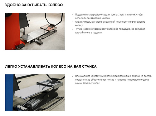 Подъемник колес пневматический SIVIK для балансировочного станка Подъемник колес пневматический SIVIK для балансировочного станка