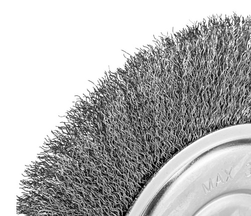 Щетка дисковая 200 мм/22 мм для УШМ витая проволока Сибртех Щетка дисковая 200 мм/22 мм для УШМ витая проволока Сибртех