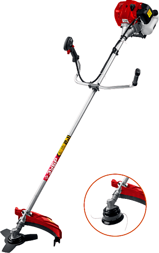 Бензотриммер (мотокоса), 1.3 кВт / 1.7 л.с., 43 см3 ЗУБР Бензотриммер (мотокоса), 1.3 кВт / 1.7 л.с., 43 см3 ЗУБР