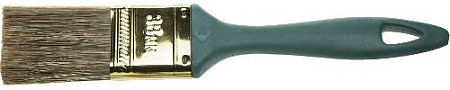 Кисть плоская 38 мм (1,5") смешанная щетина, пластиковая ручка ЗУБР Кисть плоская 38 мм (1,5") смешанная щетина, пластиковая ручка ЗУБР