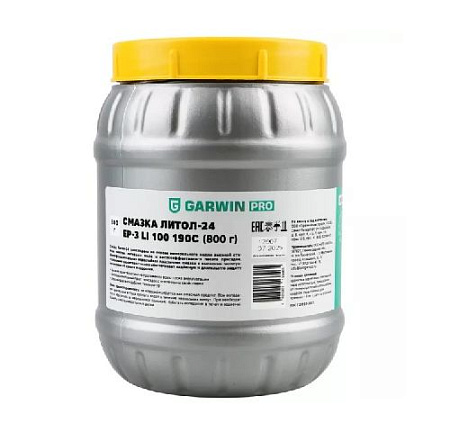 Смазка Литол-24 EP-3 Li 100 190C, 800 г GARWIN PRO Смазка Литол-24 EP-3 Li 100 190C, 800 г GARWIN PRO