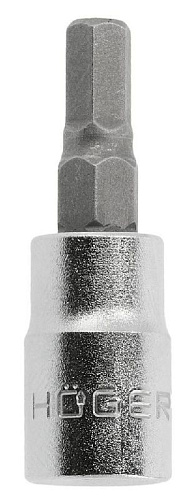 Головка торцевая с шестигранной вставкой 1/4" H 4 HOEGERT Головка торцевая с шестигранной вставкой 1/4" H 4 HOEGERT