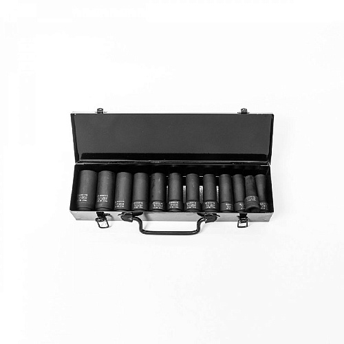 Набор головок торцевых ударных глубоких 10-24 мм (1/2") 6 гр, 10 предм, мет.кейс ROSSVIK Набор головок торцевых ударных глубоких 10-24 мм (1/2") 6 гр, 10 предм, мет.кейс ROSSVIK