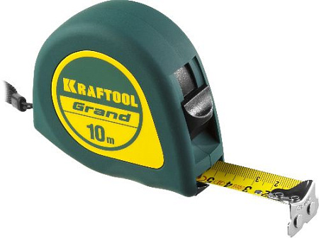 Рулетка 10 м*25 мм, ударостойкий корпус, магнитный зацеп KRAFTOOL GRAND Рулетка 10 м*25 мм, ударостойкий корпус, магнитный зацеп KRAFTOOL GRAND