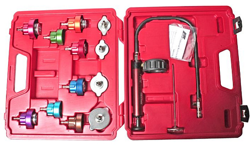 Набор для тестирования герметичности системы охлаждения (в кейсе) 14 предм JTC Набор для тестирования герметичности системы охлаждения (в кейсе) 14 предм JTC